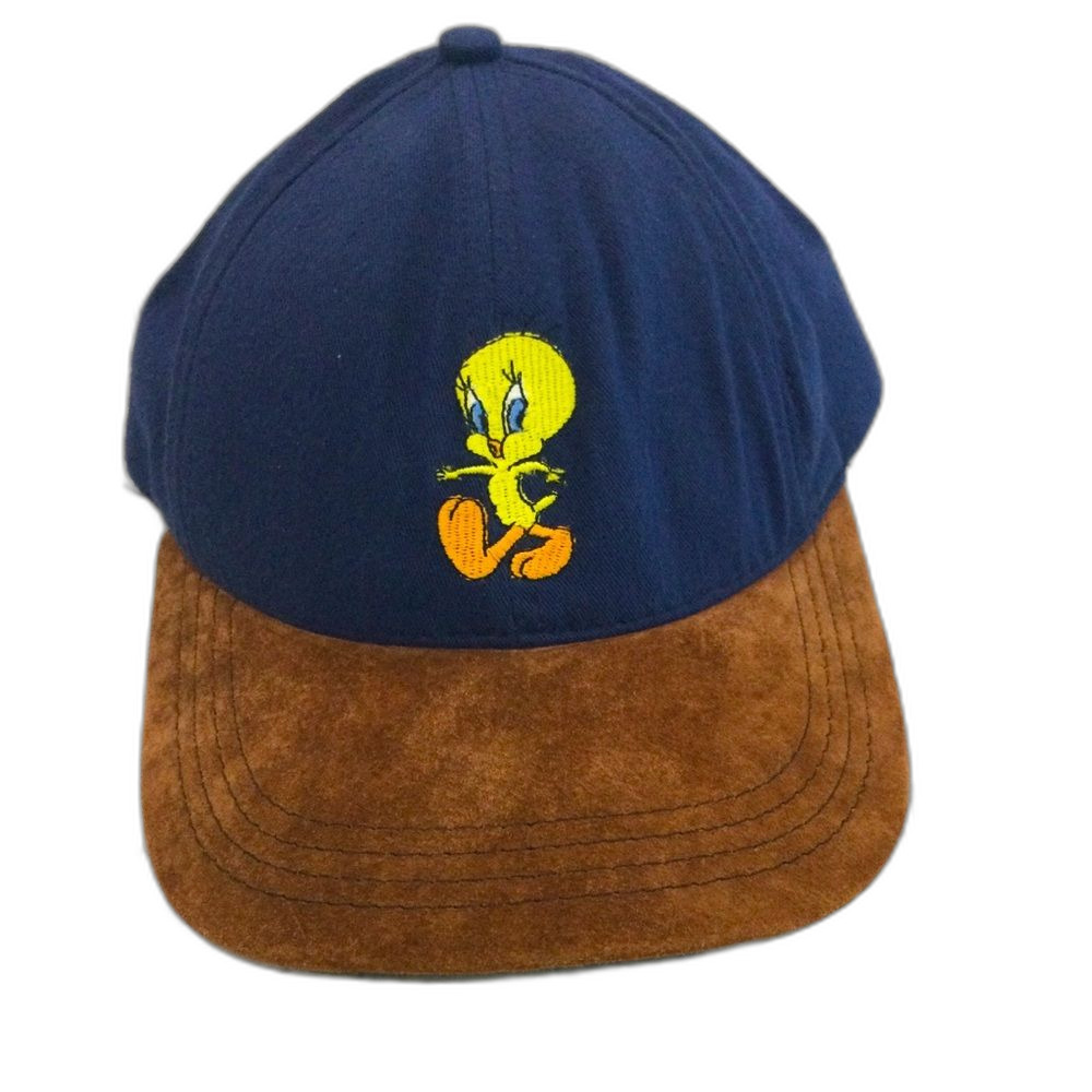 Vintage Hat Cap Tweety Bird Snapback Kids Size Suede Brim